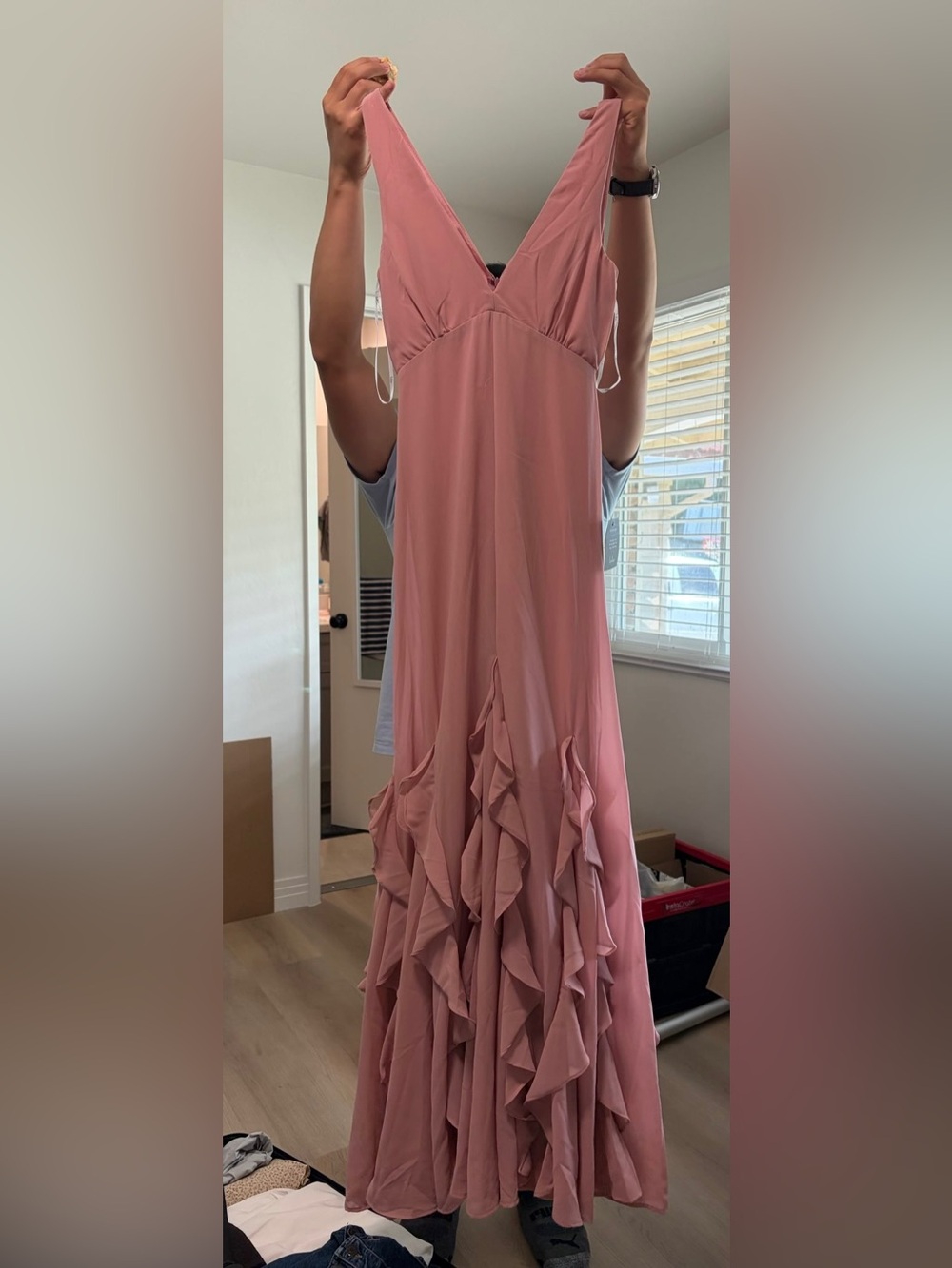 NWT lulus Rose Pink Maxi Dress - Picture 3 of 3
